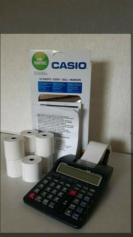 CASIO HR-150TEC Druckender Tischrechner mit 8 Additionsrollen in Andernach