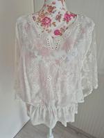 Apricot Shirt Spitze Häkelshirt weiß Gr. M/L Baden-Württemberg - Ketsch Vorschau