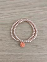 Armband Perlen rosa/rosé mit einer Rose Rheinland-Pfalz - Queidersbach Vorschau