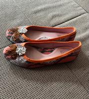 Alba Moda Ballerina 37 Pythonprint Orange Schlange Feder-NP 100€ Nürnberg (Mittelfr) - Südoststadt Vorschau