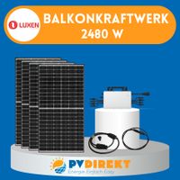 Balkonkraftwerk 2480 Watt LUXEN Solar Hoymiles HMS 2000 NEU PV Nürnberg (Mittelfr) - Aussenstadt-Sued Vorschau