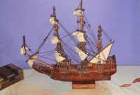Segelschiff Dreimaster (schönes Holzmodell mit vielen Details) Sachsen - Zwickau Vorschau