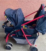 Kinderwagen Doppelsitzer mit Regenschutz von Hauk Baden-Württemberg - Esslingen Vorschau