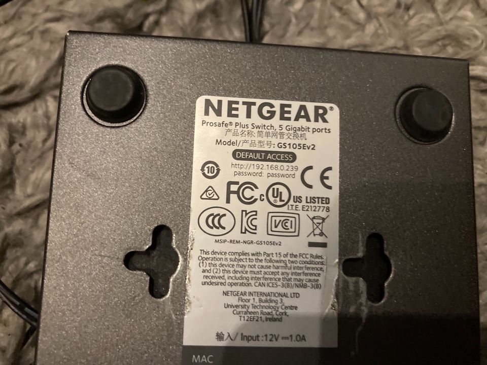 Netgear GS105E Managed Switch Gbit vlan 5 Port in Hüttenberg