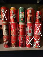 Verschiedene leere Coca-Cola Sammeldosen 90er Jahre - 13 Stück Bayern - Wasserburg Vorschau