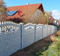 Betonzaun für Garten einseitiges Motiv ALMP17 20m x 2m Sachsen-Anhalt - Magdeburg Vorschau