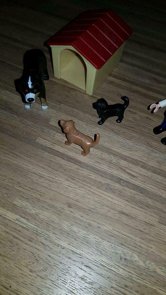 * PLAYMOBIL 4498 Berner Sennenhund mit Welpen Hundehütte TOP * in Jüchen