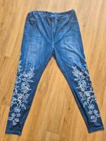 Umstandsmode Leggins Jeansoptik mit Blumen, verstellbare Taille Nordrhein-Westfalen - Lünen Vorschau