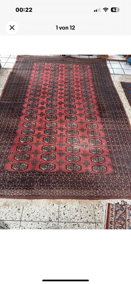 Orientteppich Orient Vintage Teppich Perser Handgeknüpft  200x180 in Rodenberg