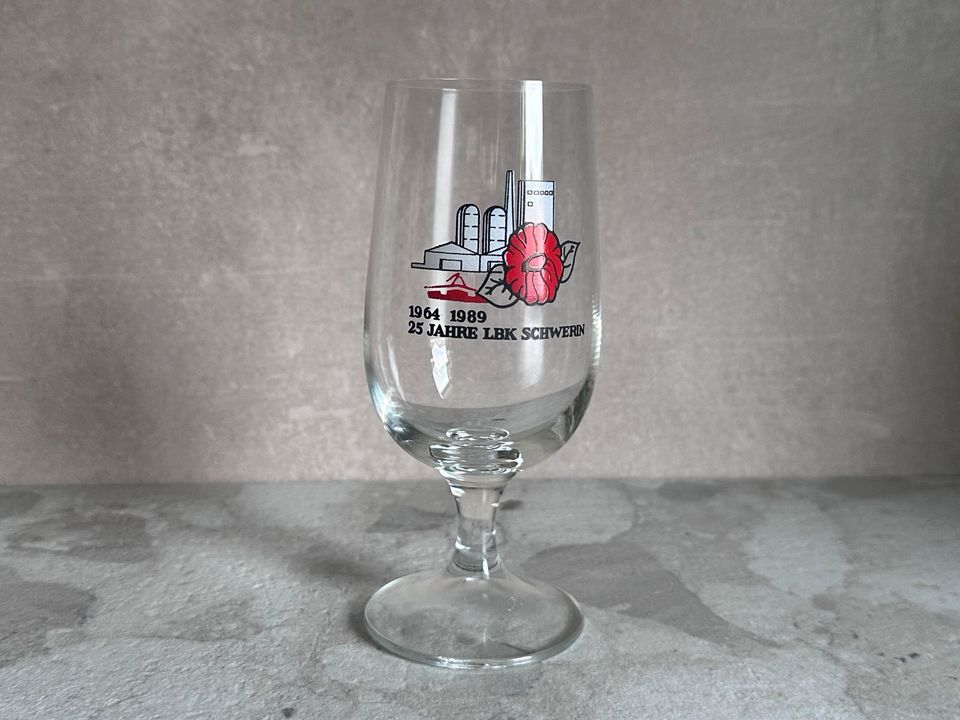 Bierglas Sammelglas 1964-1989 25 Jahre LBK Schwerin DDR Nostal in Schwerin