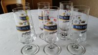 6 Biergläser von Will-Bräu, Motten - "Fußball WM 1974" Bayern - Euerbach Vorschau