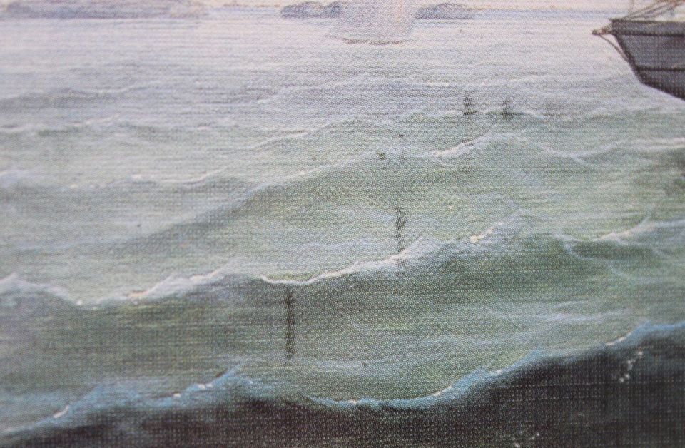 Marinemalerei, Vollschiff Ferdinand Brumm, 1857 in Fürth