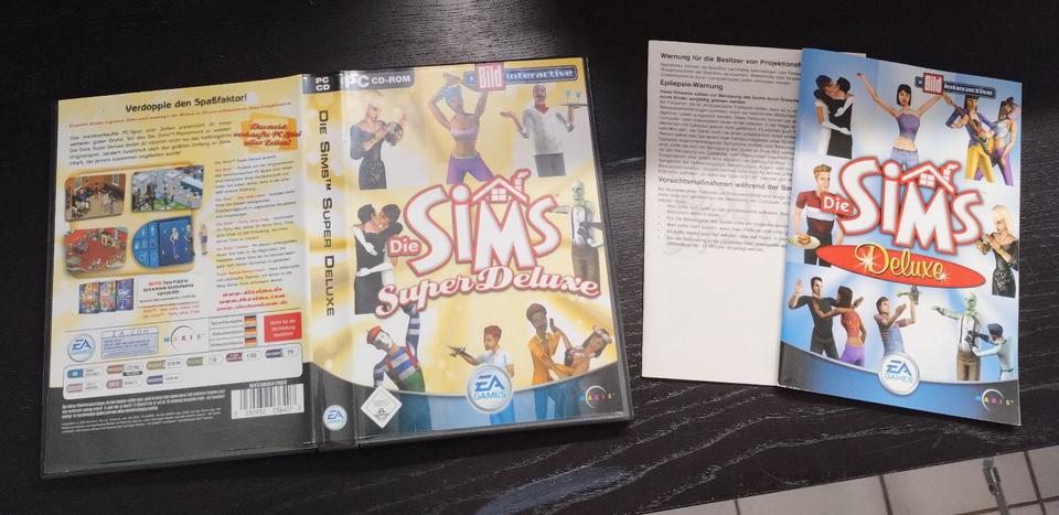 Die Sims SuperDeluxe PC CD-ROM OVP mit Anleitungen in Weyhausen