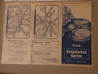 Botanischer Garten Berlin Dahlem plan Flyer alt 50ger faltkarte Friedrichshain-Kreuzberg - Kreuzberg Vorschau