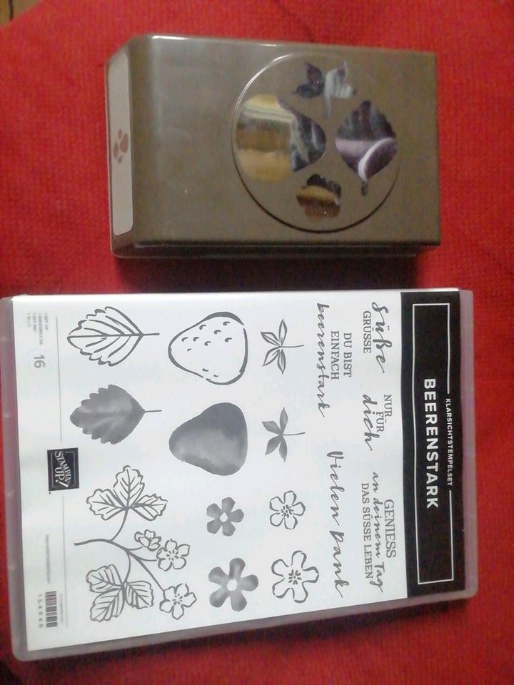 Stampin up Stempelset Beerenstark & Handstanze Erdbeere ab 20€ in Gladbeck