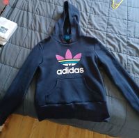 Adidas Pullover Hoodie dunkelblau pink gelb weiß 34 XS Berlin - Hellersdorf Vorschau