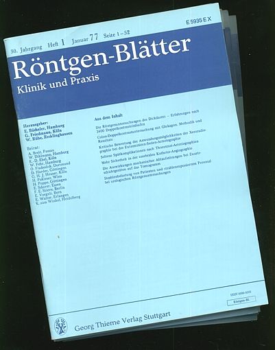 Röntgen-Blätter von 1977 in Irmenach