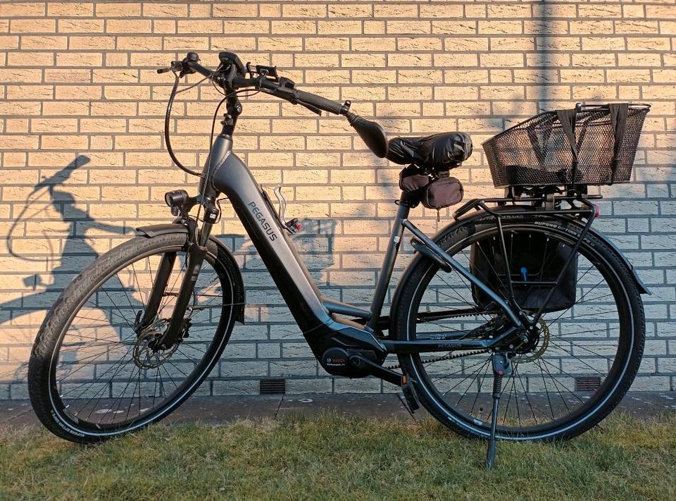 E-Bike Pegasus RH50cm, 28Zoll, inkl. Schloss,Tasche,Spiegel  etc. in Diepholz