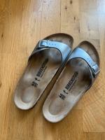 Birkenstock Madrid Sandalen Silber Größe  40 Leipzig - Neustadt-Neuschönefeld Vorschau