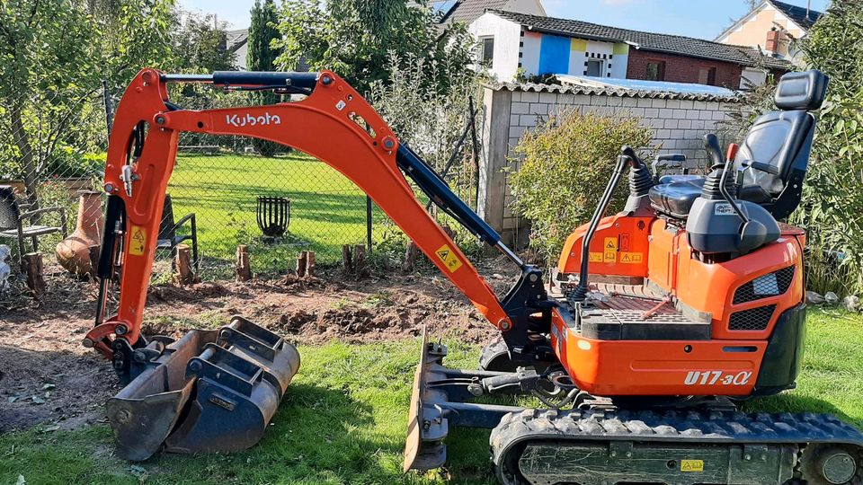 Kubota U17 Kx019 mieten leihen Radlader Dumper Rüttelplatte in Hennef (Sieg)