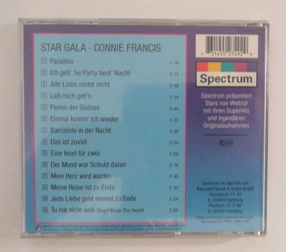 CD Connie Francis / Paradiso in Feldatal