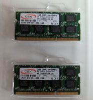 CSX 2x2GB DDR3 1066Mhz x8 204pin S0-DIMM Schleswig-Holstein - Neumünster Vorschau