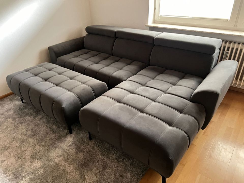 Couch mit Hocker in Germersheim