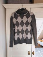 Pullover Kaschmir Cashmere grau Rauten glitzer Größe M Bayern - Wilhermsdorf Vorschau
