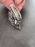 Gothic Ring, Devil , one Finger, Metall, Farbe Silber , vintage, Schleswig-Holstein - Norderstedt Vorschau