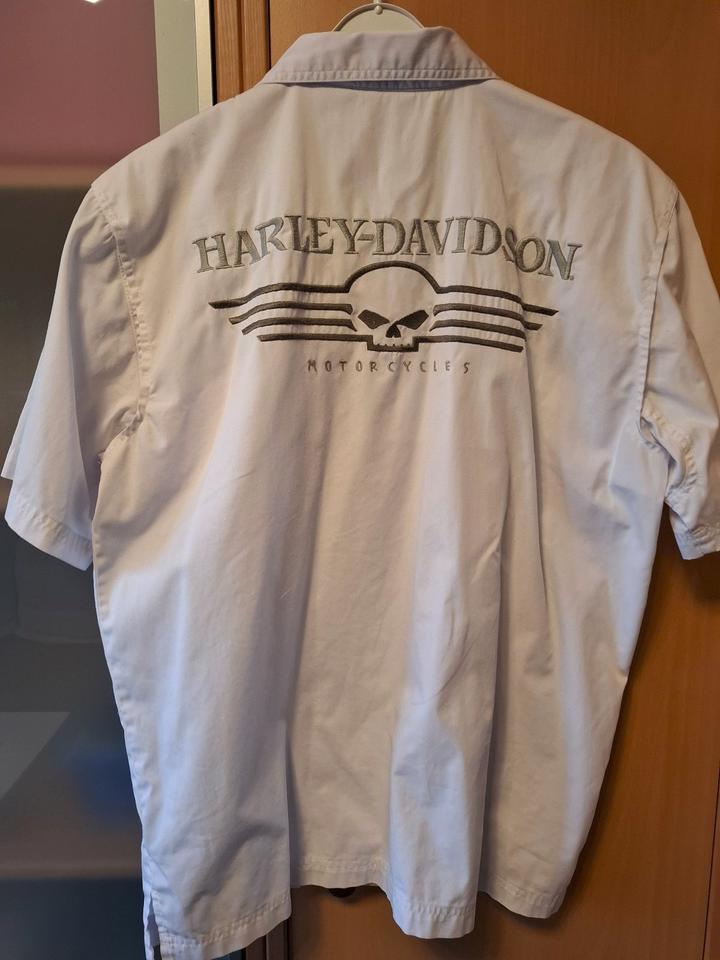Harley Davidson Herren Hemd Werkstatt Kurzarm Gr. L wie neu in Schwanstetten