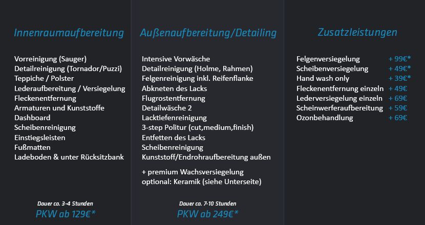 KFZ Fahrzeug Aufbereitung Reinigung Pflege Versiegelung Politur in Spiesen-Elversberg