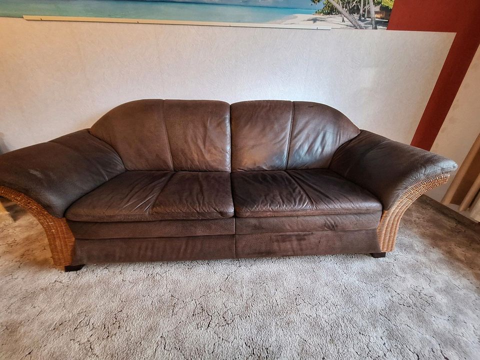 Leder Sofa (2 Sitzer) in Altenberg Sachs