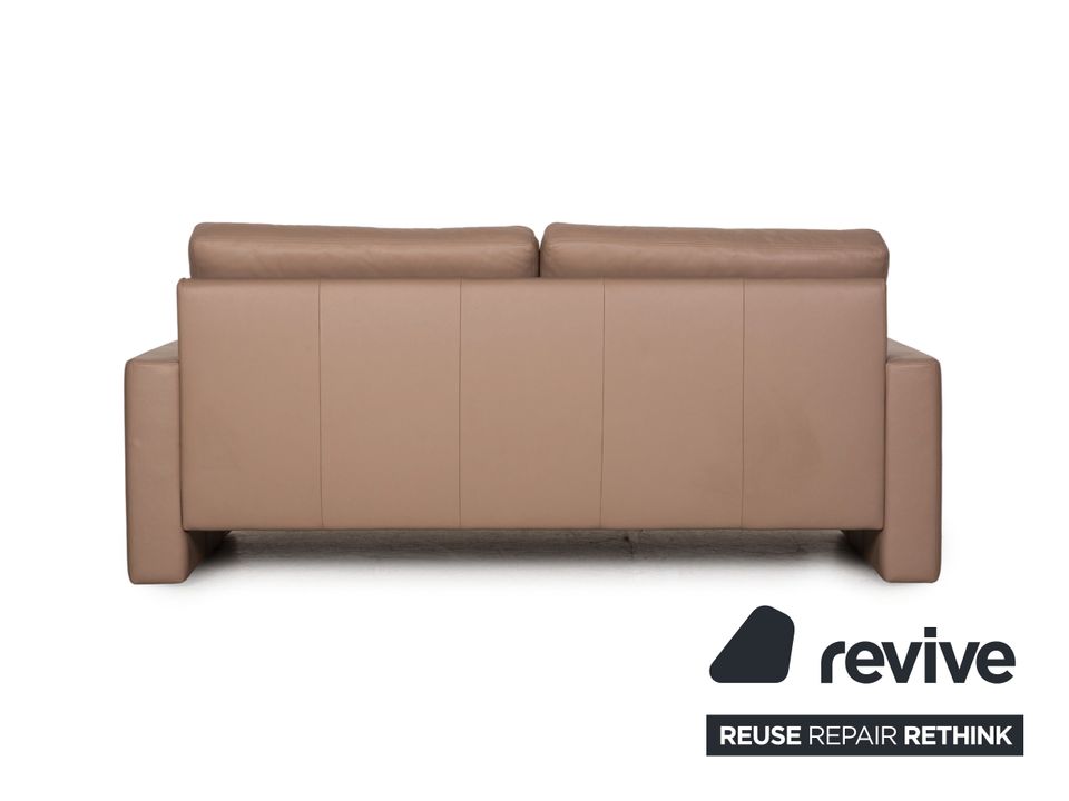 Erpo CL 100 Leder Zweisitzer Beige Sofa Couch in Köln