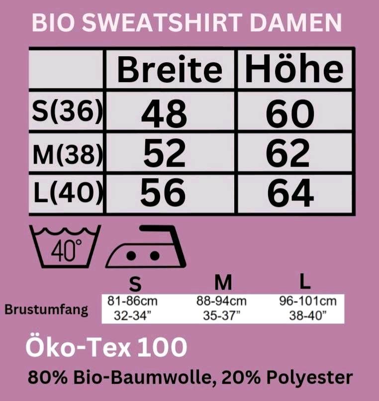 Alle Größen L'AMOUR DE SOI Bio Sweatshirt München Köln Hamburg in Karlskron