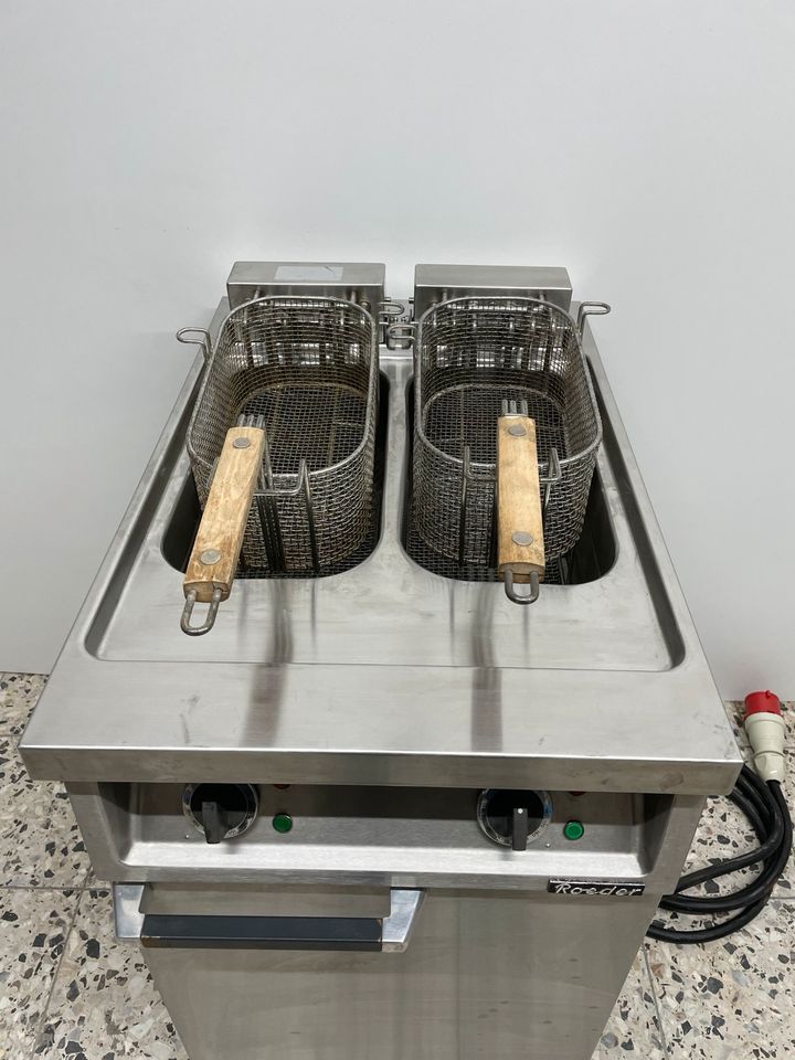 Doppelfritteuse Friteuse 2x 10 Liter Fritteuse Gastro 380V in Berlin