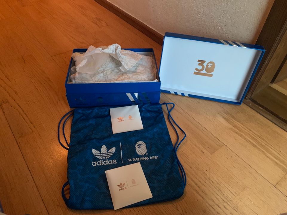 Adidas Forum Low x Bape Green Camo EU46 DS 30th Anniversary in Saalfeld (Saale)