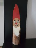 echt Holz Holzstamm Weihnachtsmann Nikolaus Deko Hessen - Baunatal Vorschau