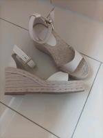 Mango Plateau-Sandalen / beige Wandsbek - Hamburg Sasel Vorschau