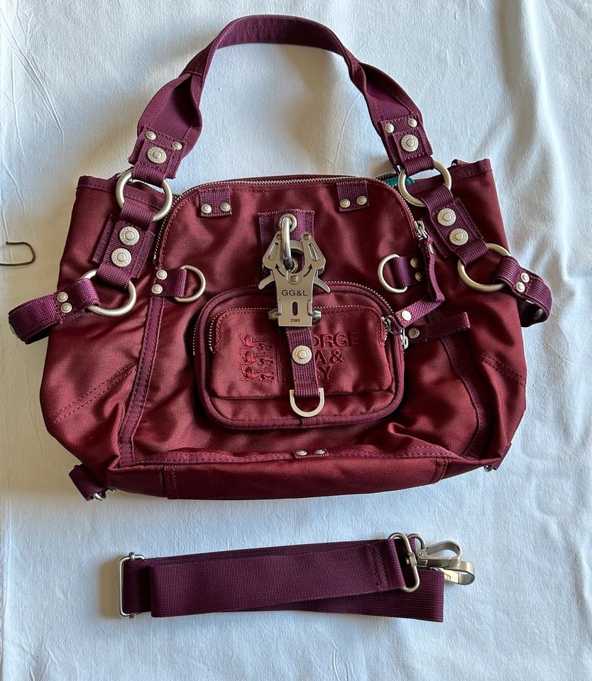 Tasche,Schultertasche, George Gina &Lucy,Bordeaux,türkis, in Bad Friedrichshall