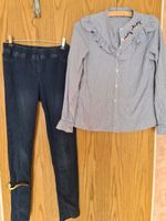 Mädchen Set 2 Teile Jeggings und Hemd Gr.164 Nordrhein-Westfalen - Büren Vorschau