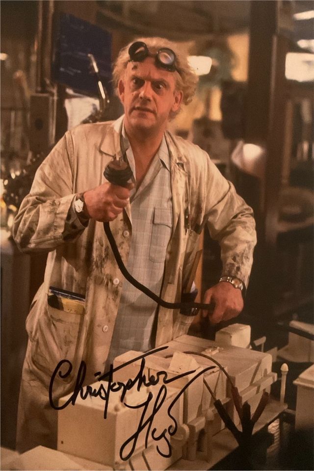 Christopher Lloyd  - Original „Doc Brown“ Autogramm in Krefeld