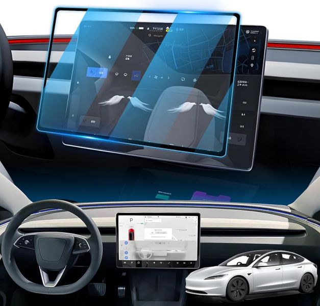 Tesla model 3 2024 highland Display Schutzfolie Schutzfolie Glas in