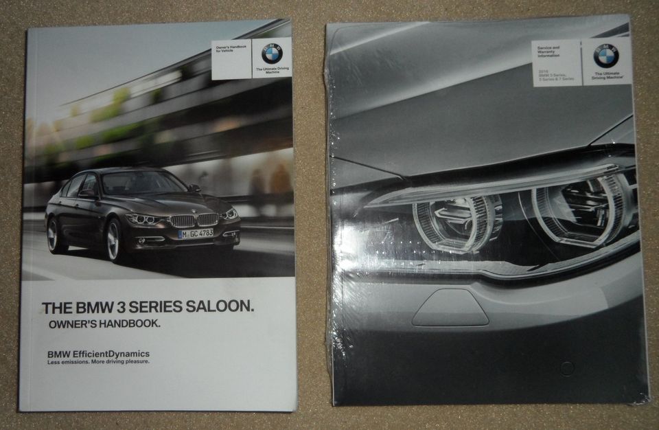 BMW F30 Betriebsanleitung + Service Information English/Englisch in Kiel