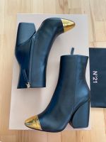 Neue Stiefeletten mit Absatz von N21 in schwarz Gold Größe 38 Frankfurt am Main - Dornbusch Vorschau