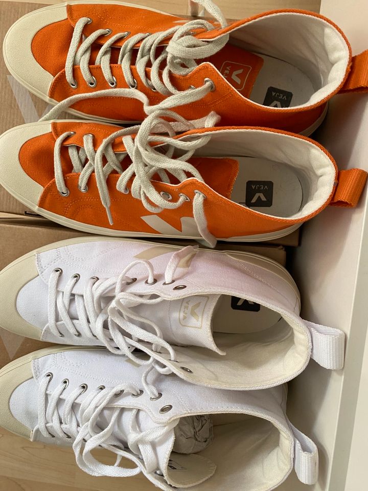 Veja 44 Canvas wie Chucks w NEU Orange Weiß in Eislingen (Fils)