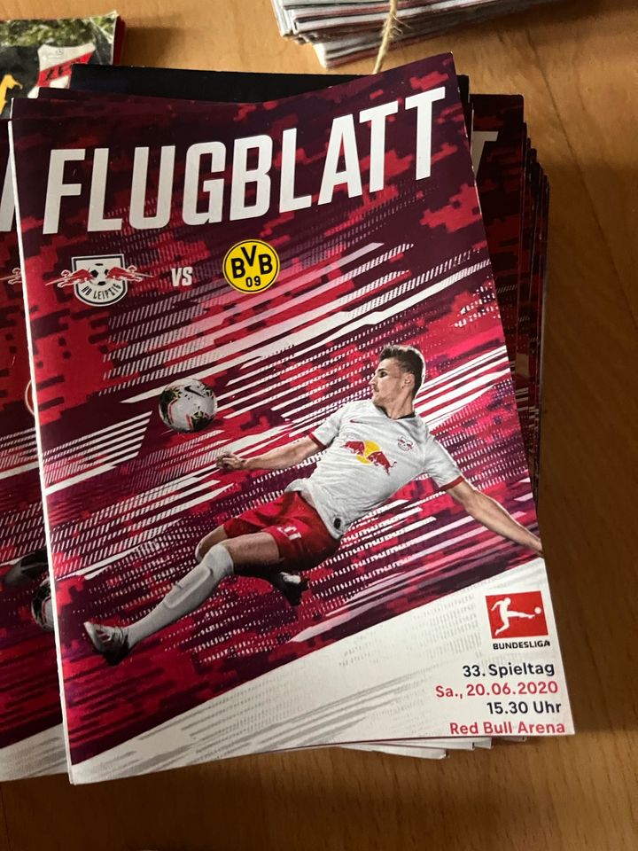 RB Leipzig Stadionzeitungen /Flugblatt in Regis-Breitingen