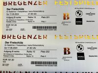2 Karten Seebühne Seefestspiele Bregenz 17.08.2024 Hessen - Offenbach Vorschau