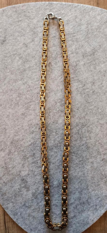 Königskette Panzerkette Halskette aus Edelstahl in gold & silber in Gütersloh