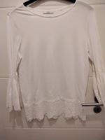 Shirt Shirtbluse weiss Gr L edc Lochmuster und Trompetenärmel Bayern - Fürth Vorschau