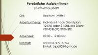 Persönliche AssistentInnen für Rollstuhlfahrer in Bochum Bochum - Bochum-Süd Vorschau